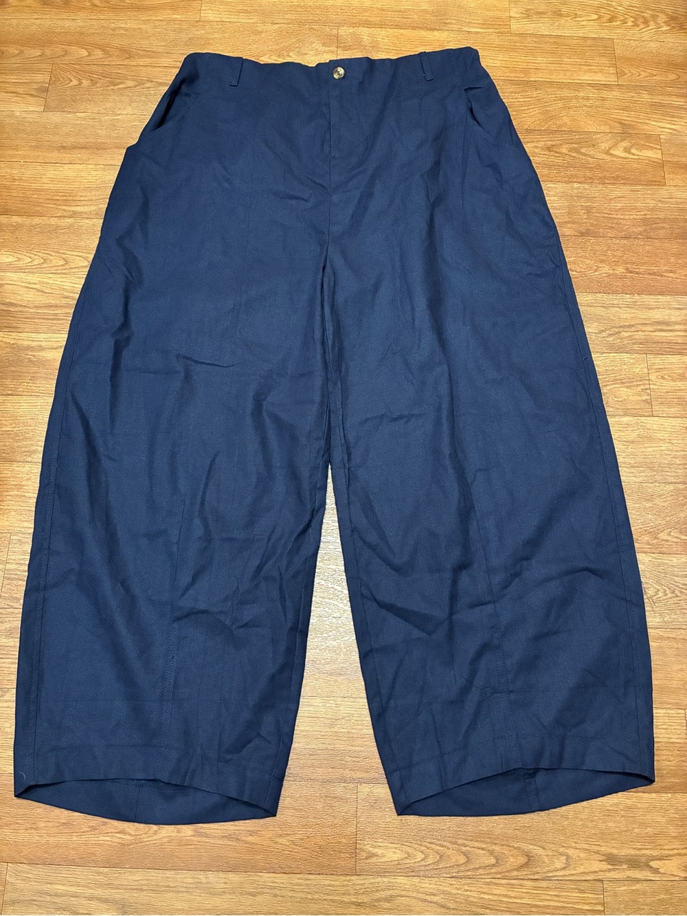 Women’s Navy Blue Barrel Pants Size XL